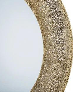 New Beliani Specchio CHANNAY 80 cm 80 cm Metallo Oro