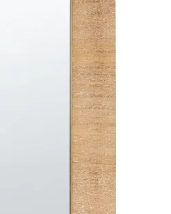 New Beliani Specchio CHANU 44 cm 104 cm chiaro Marrone