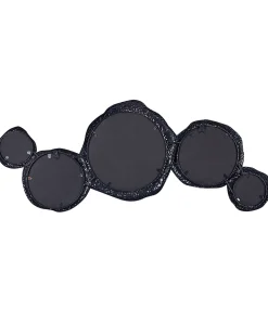 Clearance Beliani Specchio CHARNY 109 cm 44 cm Metallo Nero/Oro Oro Nero