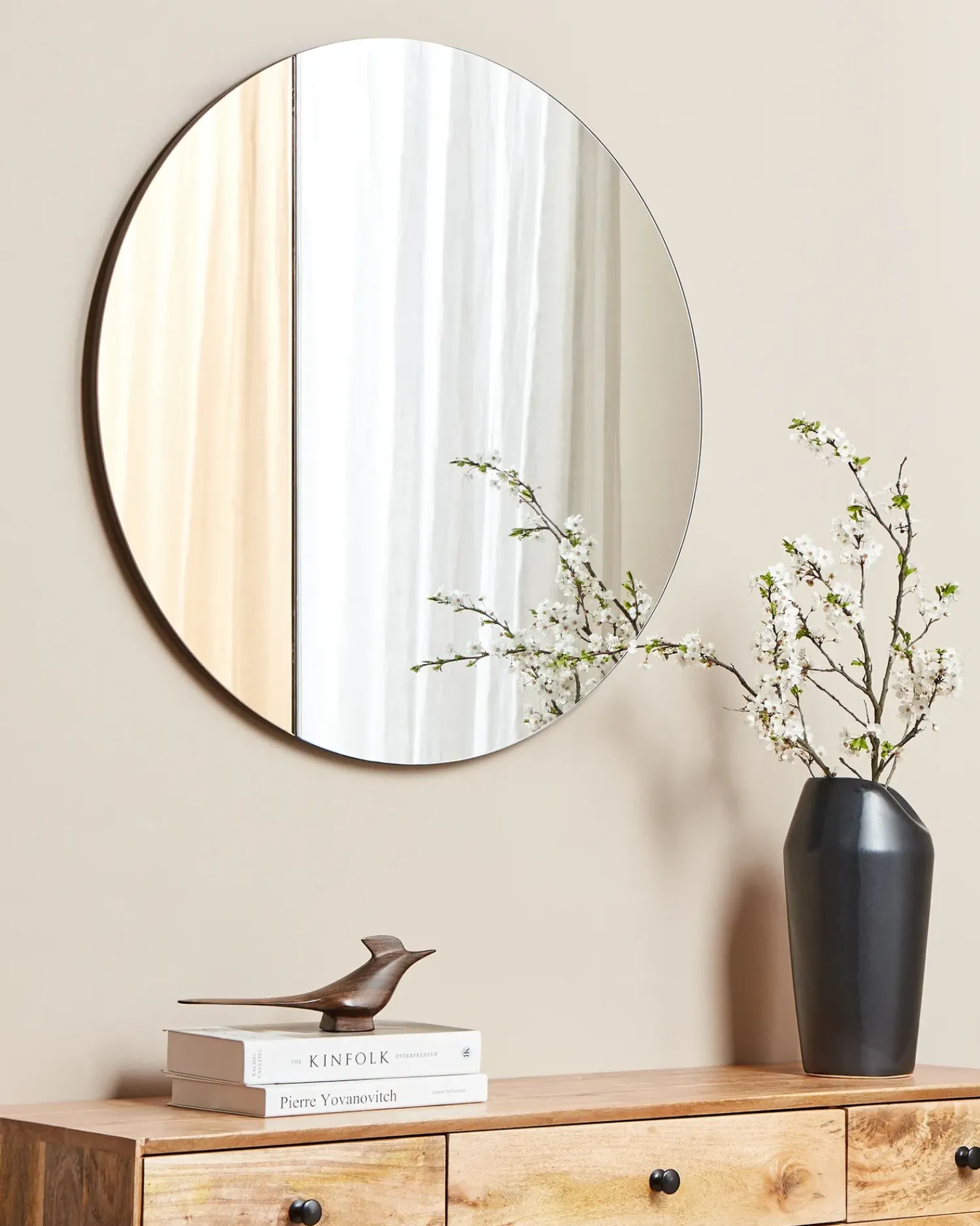 Discount Beliani Specchio CHARRON 80 cm 80 cm Oro rosa