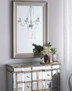 Online Beliani Specchio CHATAIN 61 cm Argento