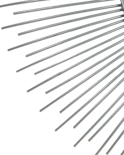 New Beliani Specchio CILLY 80 cm 80 cm Metallo Argento