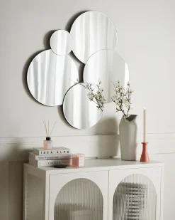 Beliani Specchio CLAIS 82 cm 80 cm Argento