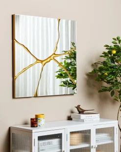 Sale Beliani Specchio COOLE 80 cm 80 cm Oro