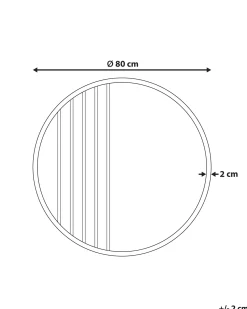 Clearance Beliani Specchio COUST 80 cm 80 cm Oro