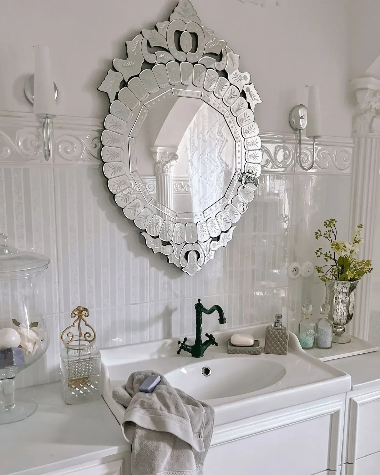 Clearance Beliani Specchio CRAON 67 cm 100 cm Argento