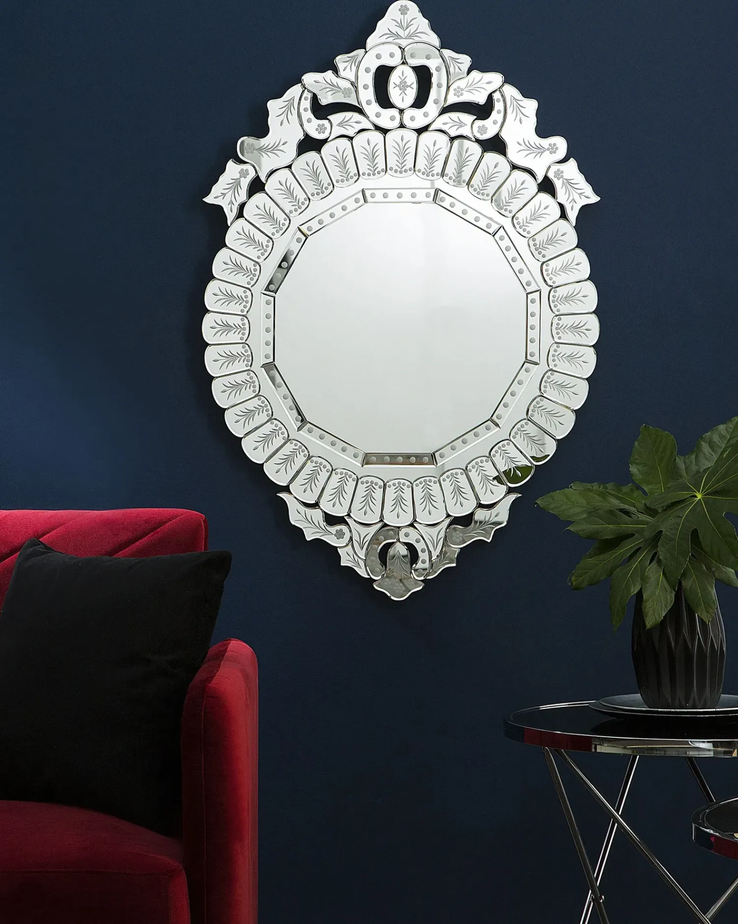 Clearance Beliani Specchio CRAON 67 cm 100 cm Argento