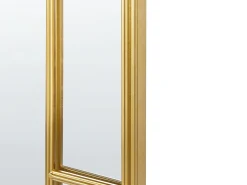 Hot Beliani Specchio CROSSES 60 cm 170 cm Metallo Oro
