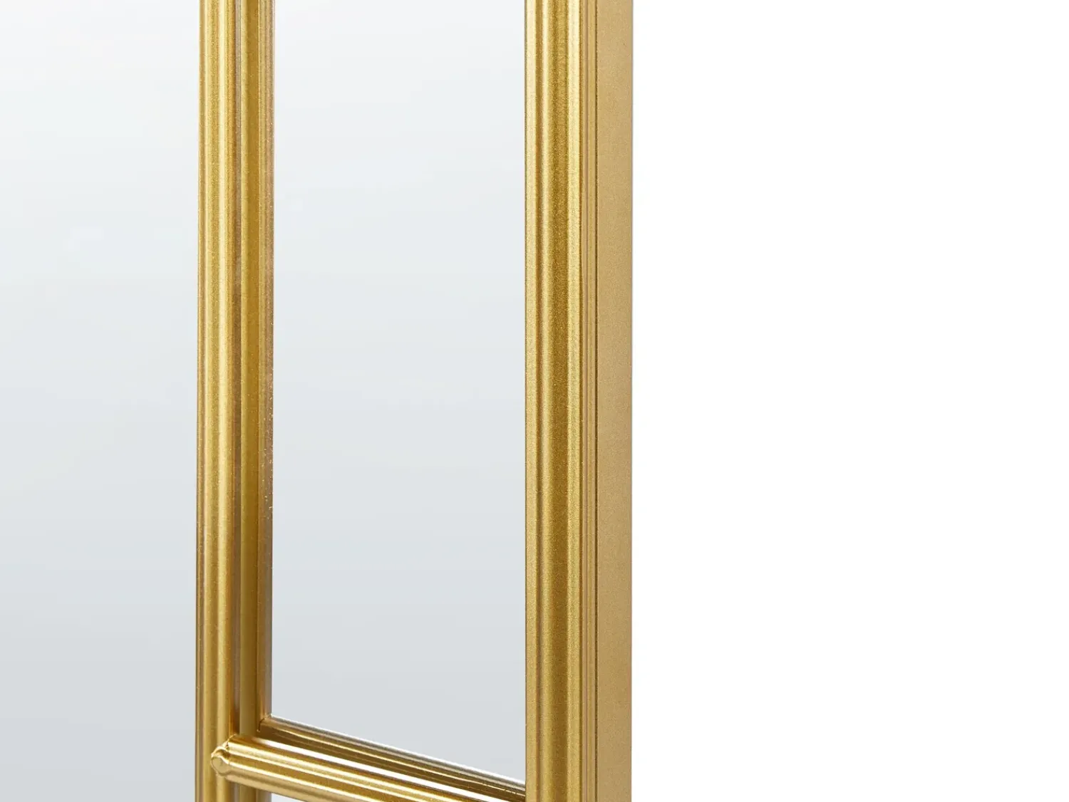 Hot Beliani Specchio CROSSES 60 cm 170 cm Metallo Oro