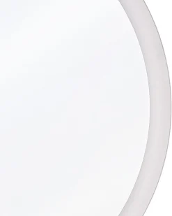 Outlet Beliani Specchio da bagno con luce LED YSER 58 cm 58 cm Argento