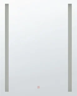 Clearance Beliani Specchio da bagno con luce LED MARTINET 80 cm Argento
