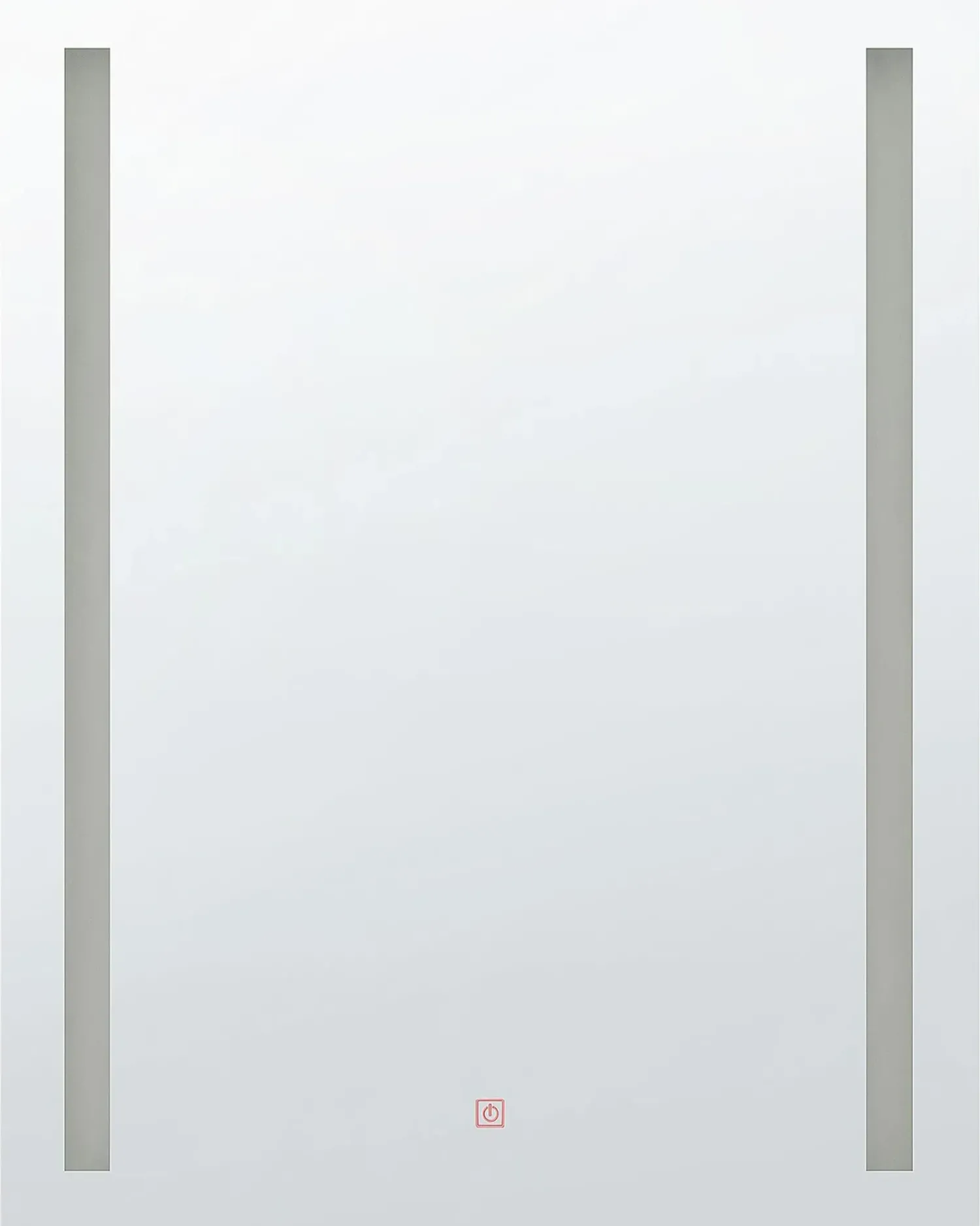 Clearance Beliani Specchio da bagno con luce LED MARTINET 80 cm Argento