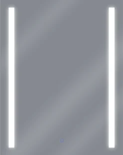 Clearance Beliani Specchio da bagno con luce LED MARTINET 80 cm Argento