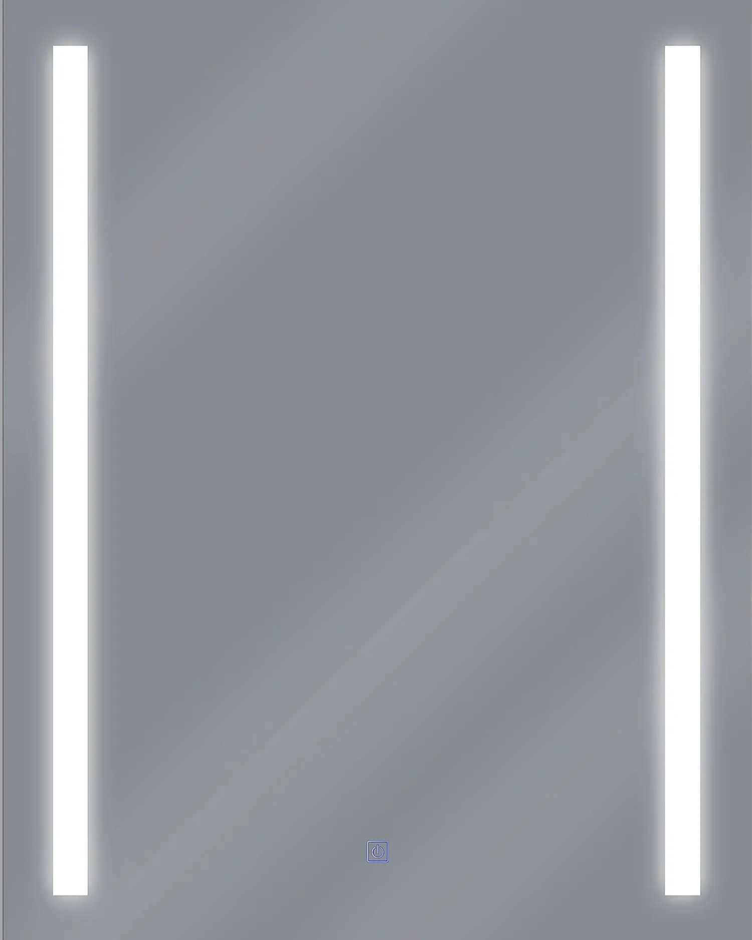 Clearance Beliani Specchio da bagno con luce LED MARTINET 80 cm Argento