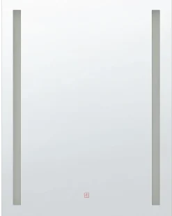 Best Beliani Specchio da bagno con luce LED MARTINET 90 cm Argento