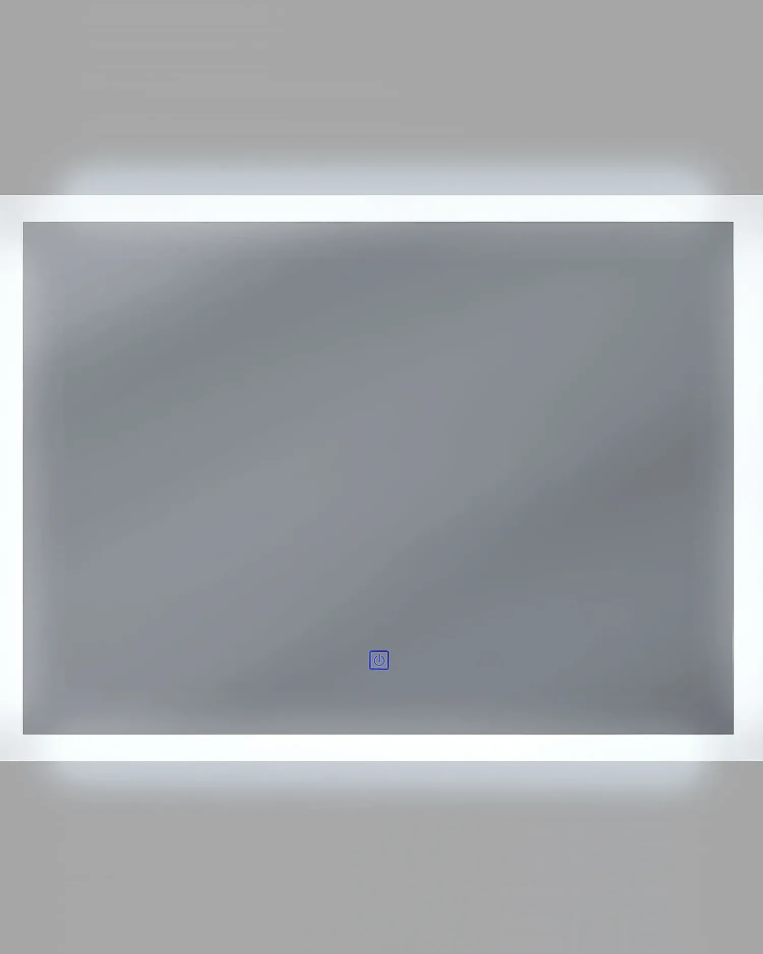 Sale Beliani Specchio da bagno con luce LED ADOUR 80 cm 60 cm Argento