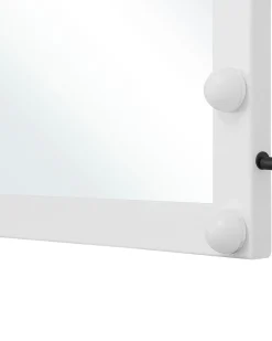 Online Beliani Specchio da bagno con luce LED ODENAS 50 cm 60 cm Bianco