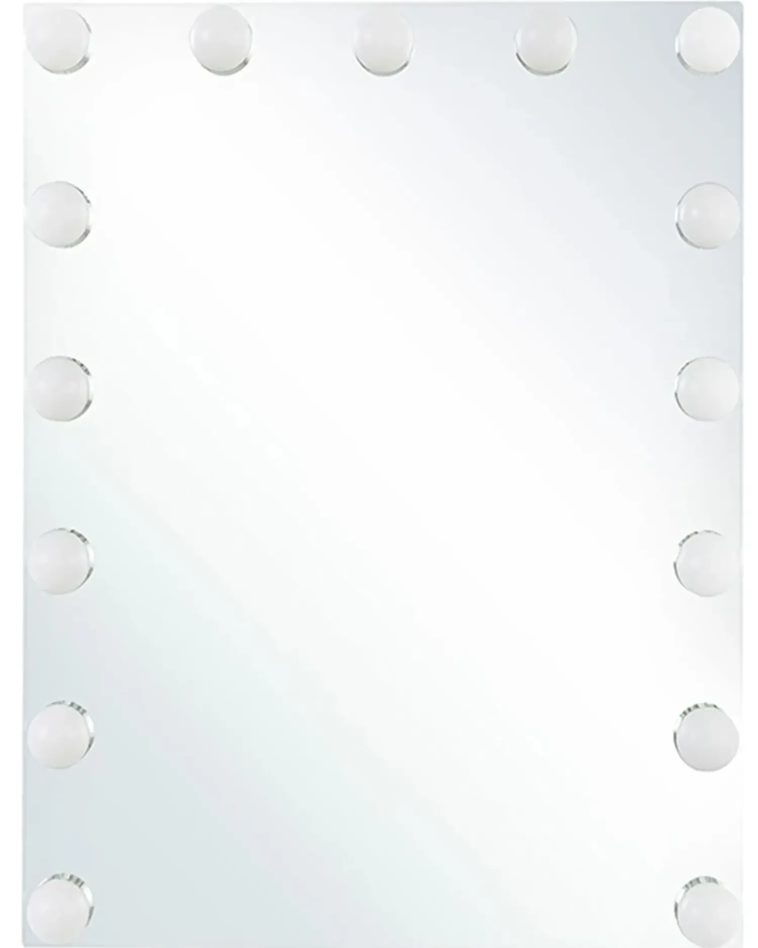 Online Beliani Specchio da bagno con luce LED LUCENAY 40 cm 50 cm Argento