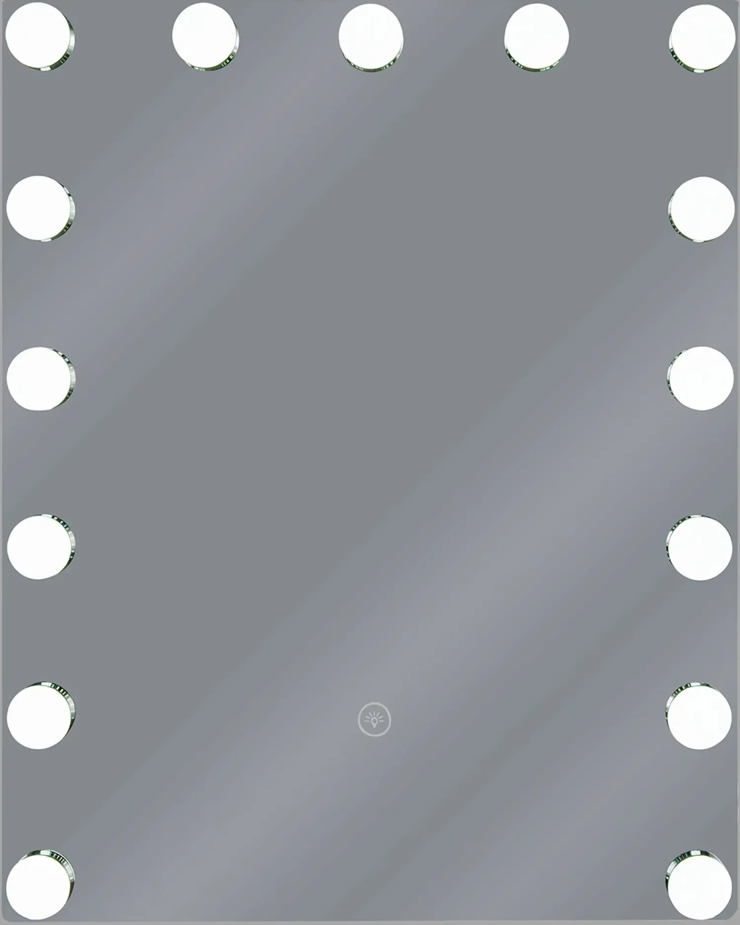 Online Beliani Specchio da bagno con luce LED LUCENAY 40 cm 50 cm Argento