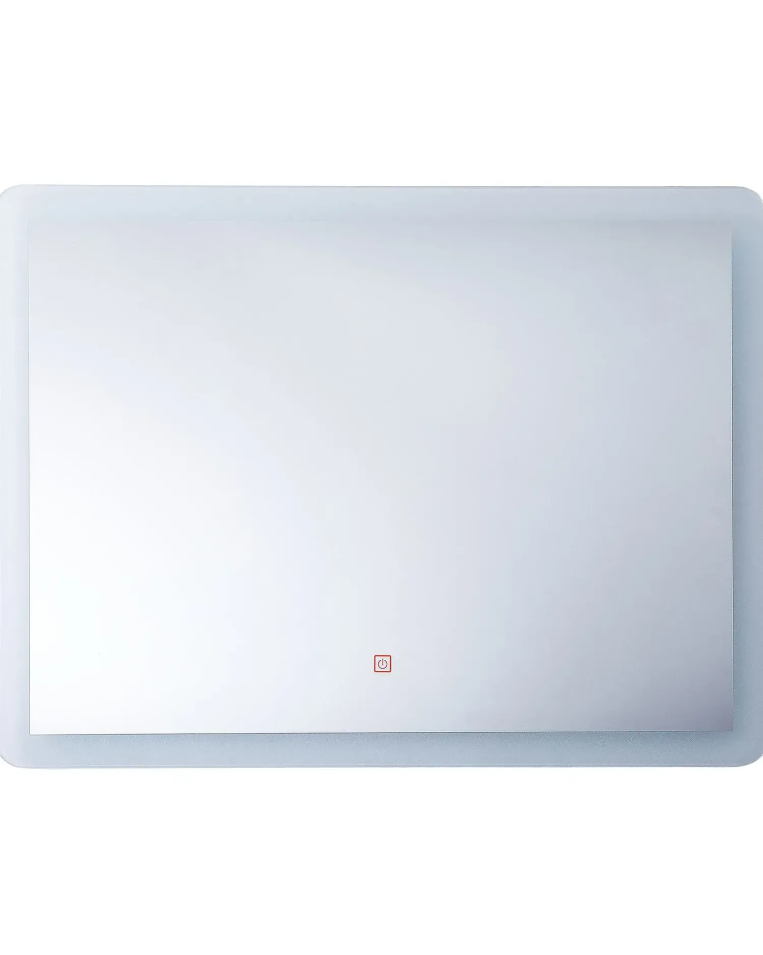 Outlet Beliani Specchio da bagno con luce LED CORROY 80 cm 60 cm Argento