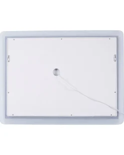 Outlet Beliani Specchio da bagno con luce LED CORROY 80 cm 60 cm Argento