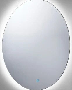 Discount Beliani Specchio da bagno con luce LED MAZILLE 60 cm 80 cm Argento
