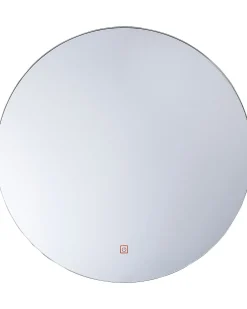 Sale Beliani Specchio da bagno con luce LED CALLAC 60 cm 60 cm Argento