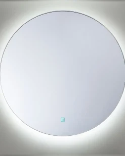 Sale Beliani Specchio da bagno con luce LED CALLAC 60 cm 60 cm Argento