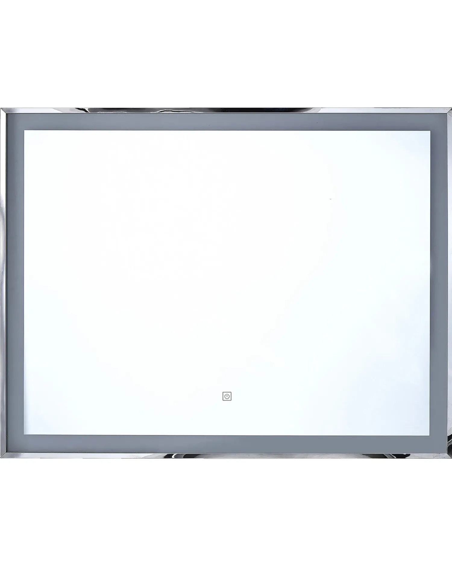 Discount Beliani Specchio da bagno con luce LED ARGENS 70 cm Argento