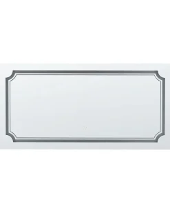 New Beliani Specchio da bagno con luce LED ARROMACHNES 120 cm 60 cm Argento