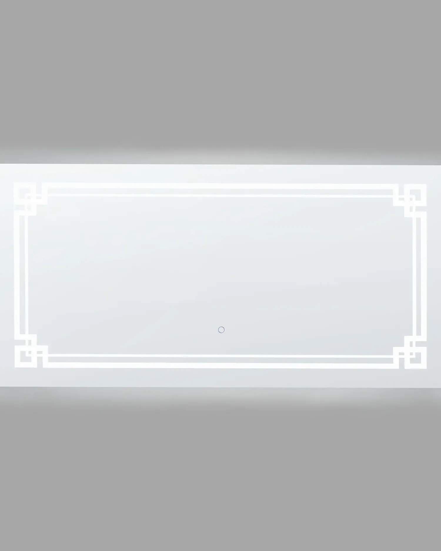 Online Beliani Specchio da bagno con luce LED AVRANCHES 120 cm 60 cm Argento