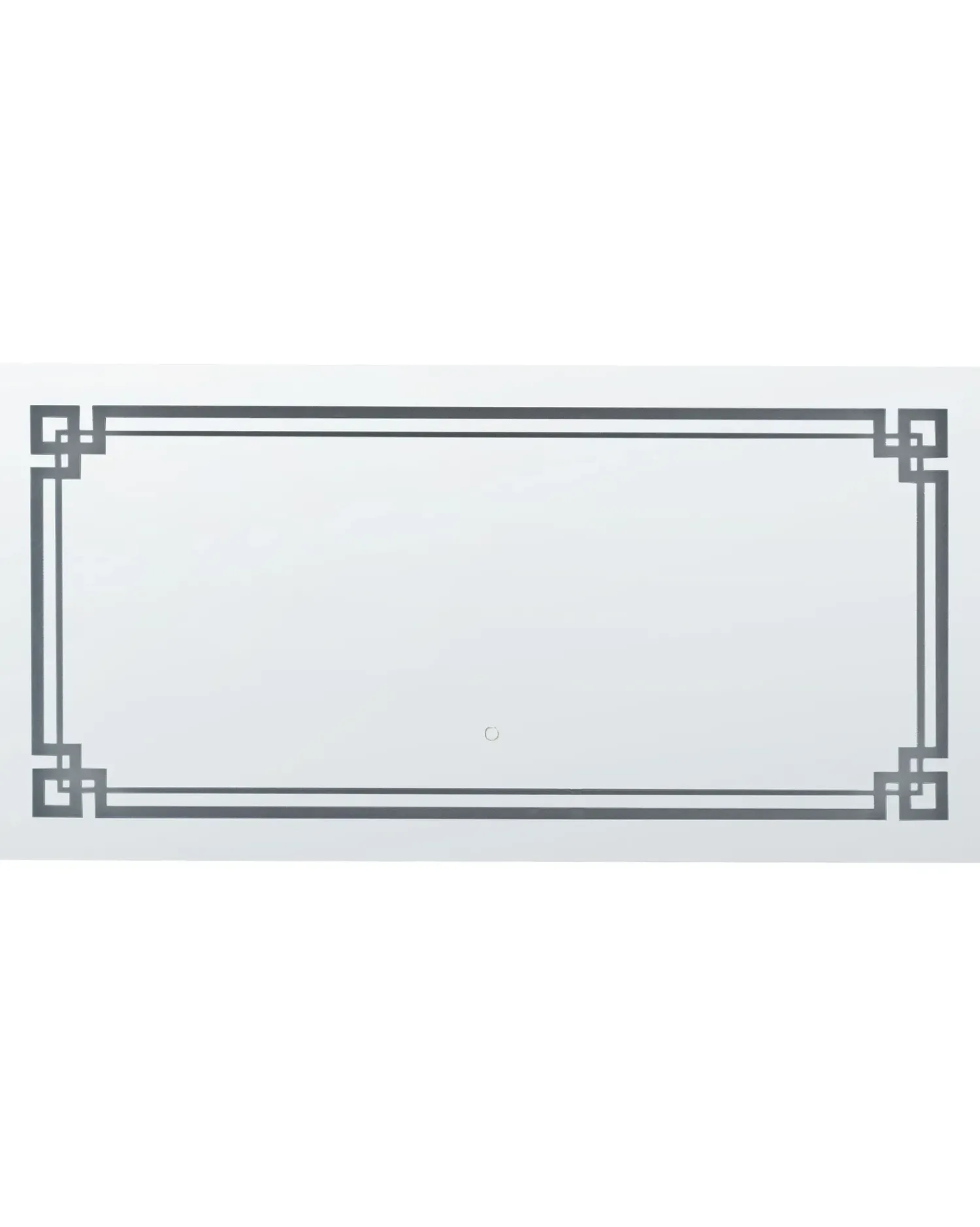 Online Beliani Specchio da bagno con luce LED AVRANCHES 120 cm 60 cm Argento