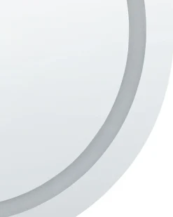 Online Beliani Specchio da bagno con luce LED COURSEULLES 79 cm 79 cm Argento