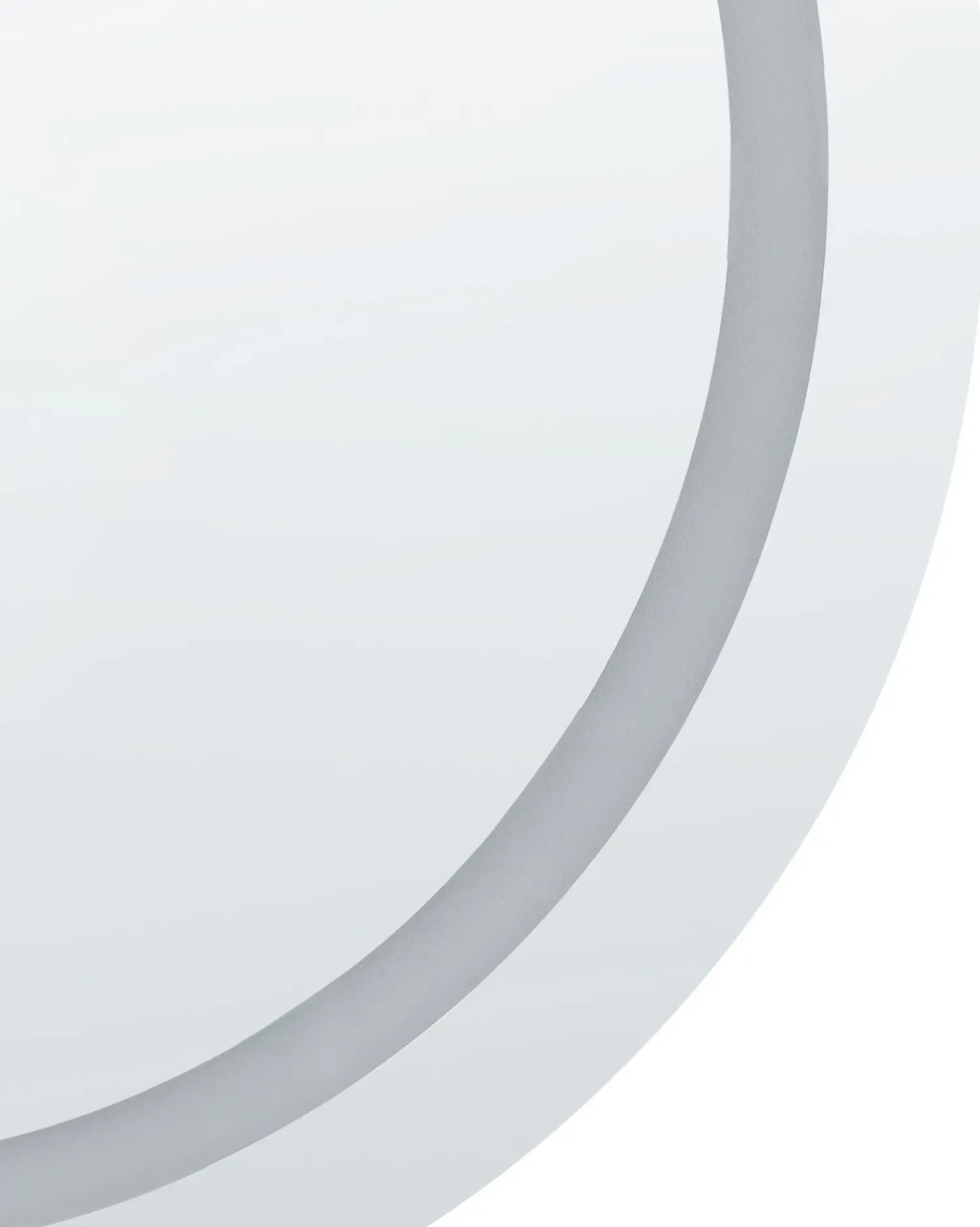 Online Beliani Specchio da bagno con luce LED COURSEULLES 79 cm 79 cm Argento