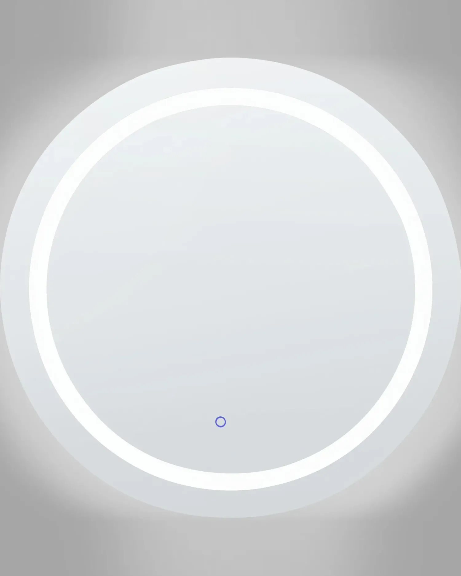 Online Beliani Specchio da bagno con luce LED COURSEULLES 79 cm 79 cm Argento