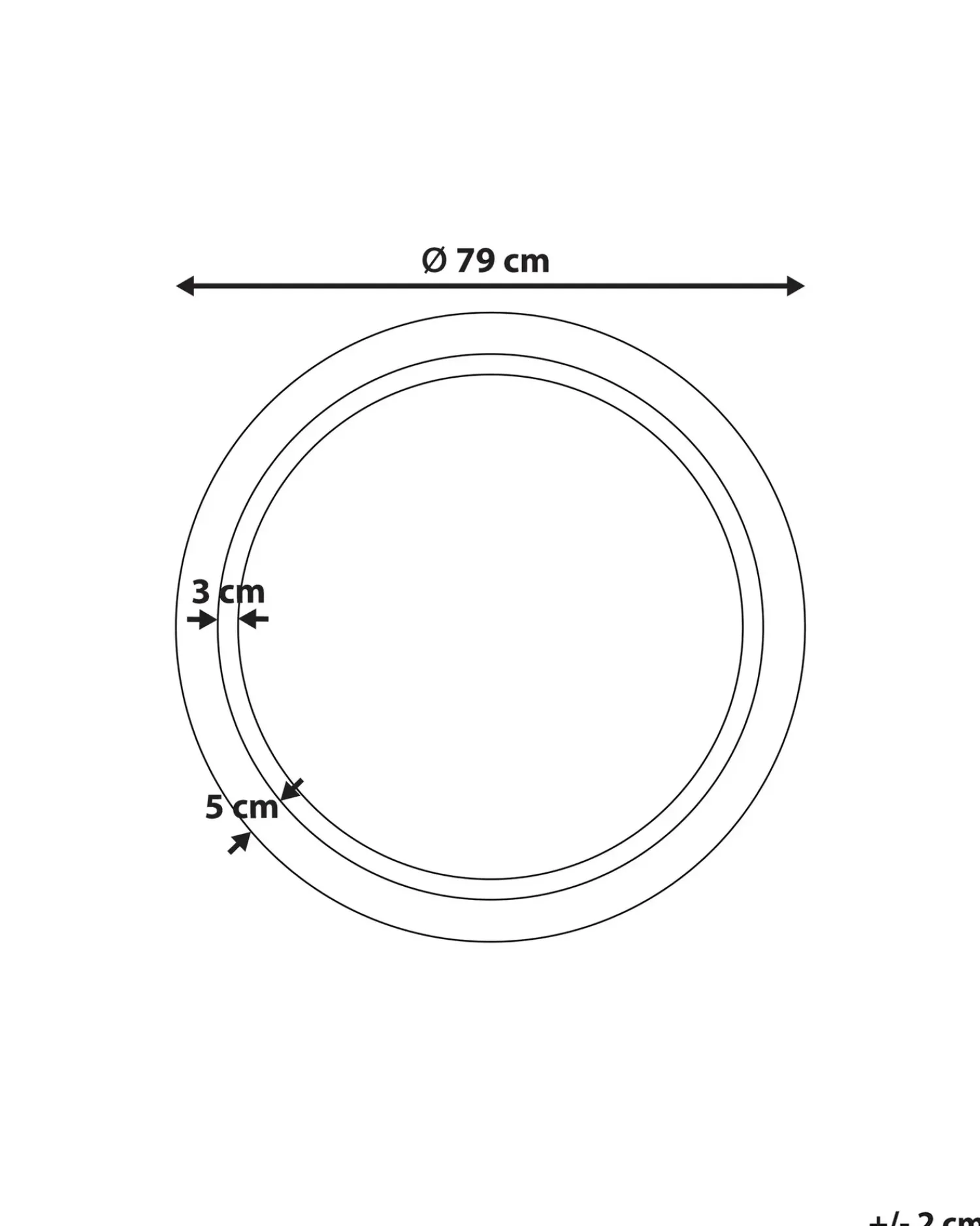 Online Beliani Specchio da bagno con luce LED COURSEULLES 79 cm 79 cm Argento