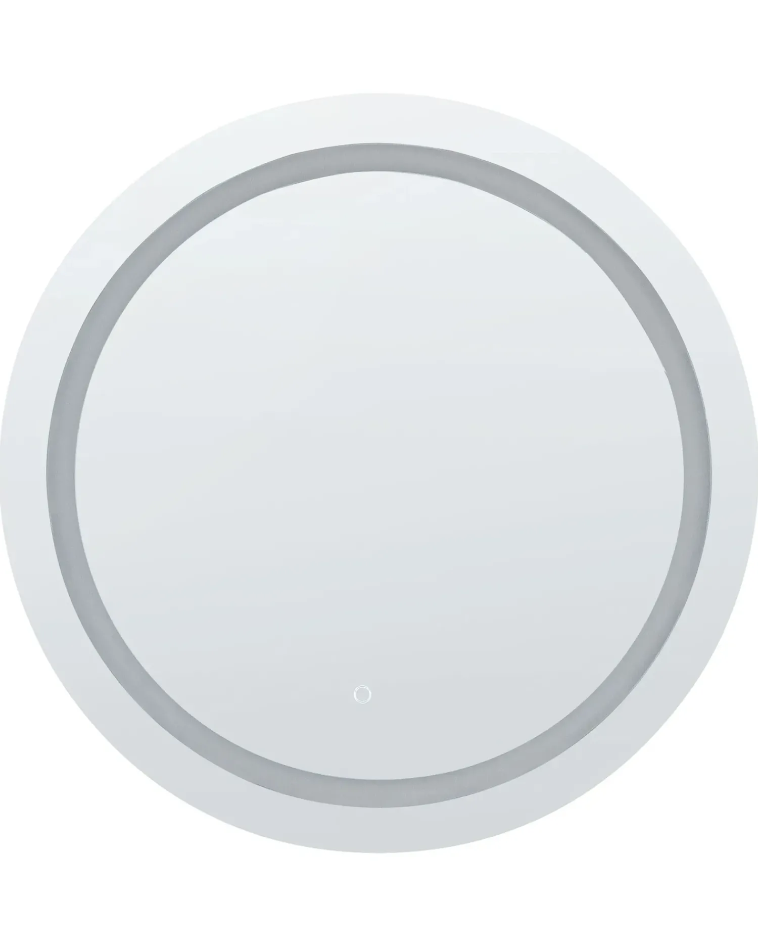 Online Beliani Specchio da bagno con luce LED COURSEULLES 79 cm 79 cm Argento