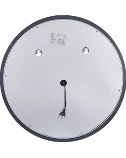 Beliani Specchio da bagno con luce LED DEAUVILLE 79 cm 79 cm Argento