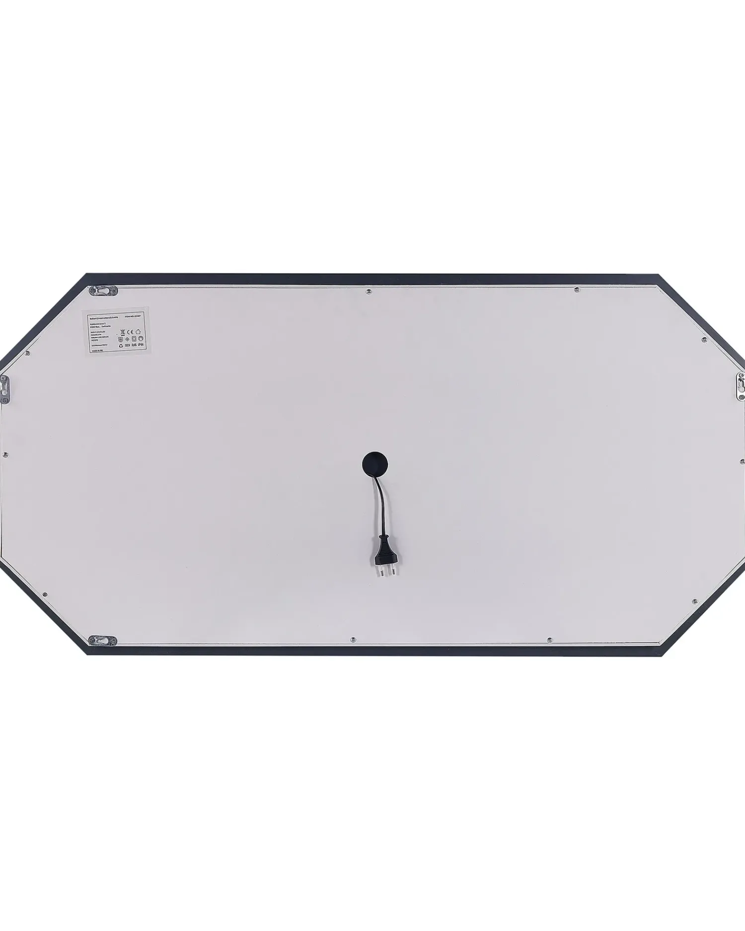 Online Beliani Specchio da bagno con luce LED LOCMARIAQUER 120 cm 60 cm Argento