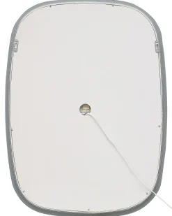 Hot Beliani Specchio da bagno con luce LED BERGERAC 58 cm 78 cm Argento