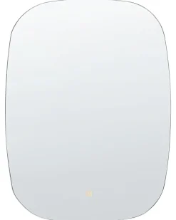 Hot Beliani Specchio da bagno con luce LED BERGERAC 58 cm 78 cm Argento