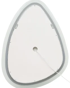 Hot Beliani Specchio da bagno con luce LED BETHUNE 58 cm 78 cm Argento