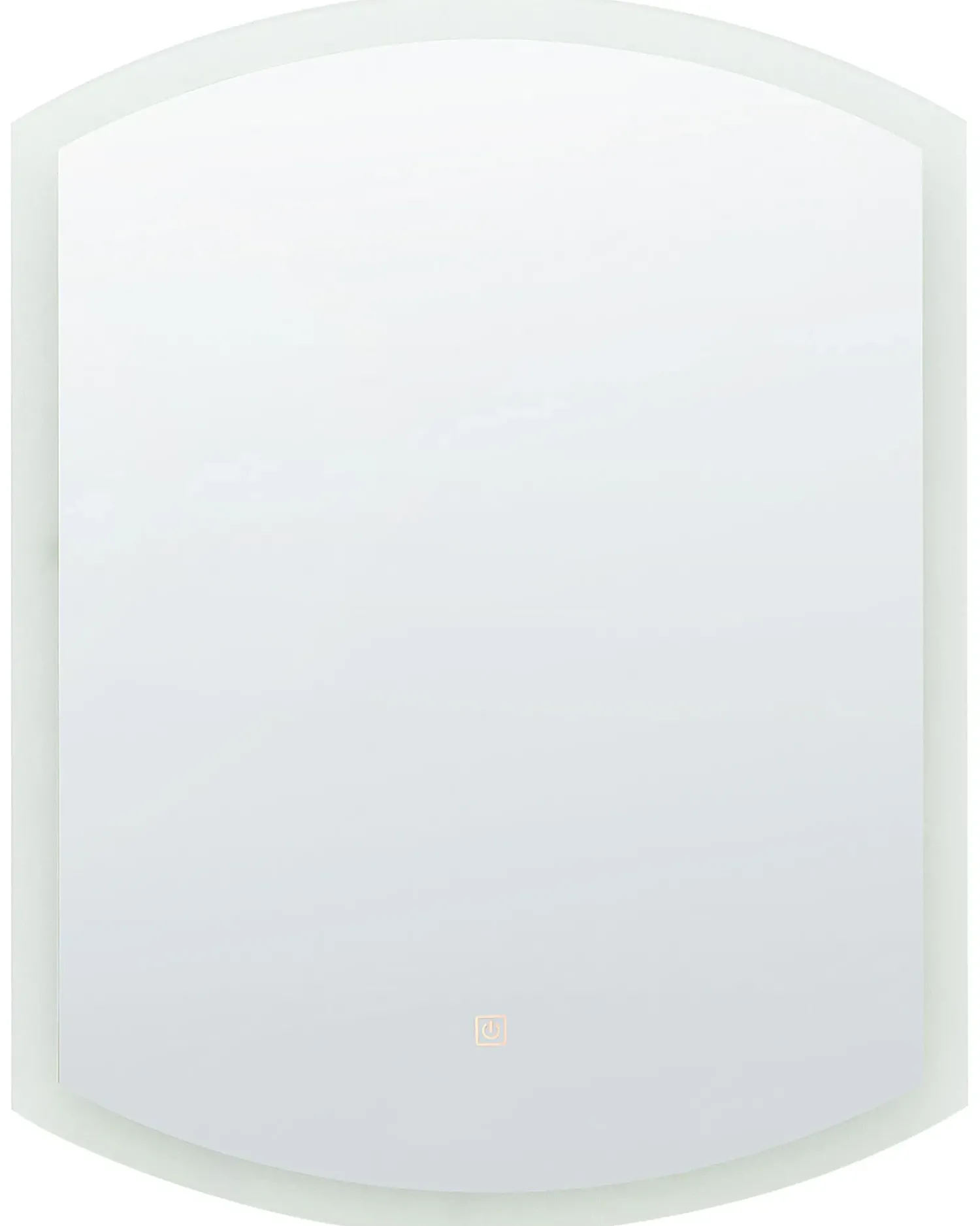 Online Beliani Specchio da bagno con luce LED BEZIERS 60 cm 78 cm Argento
