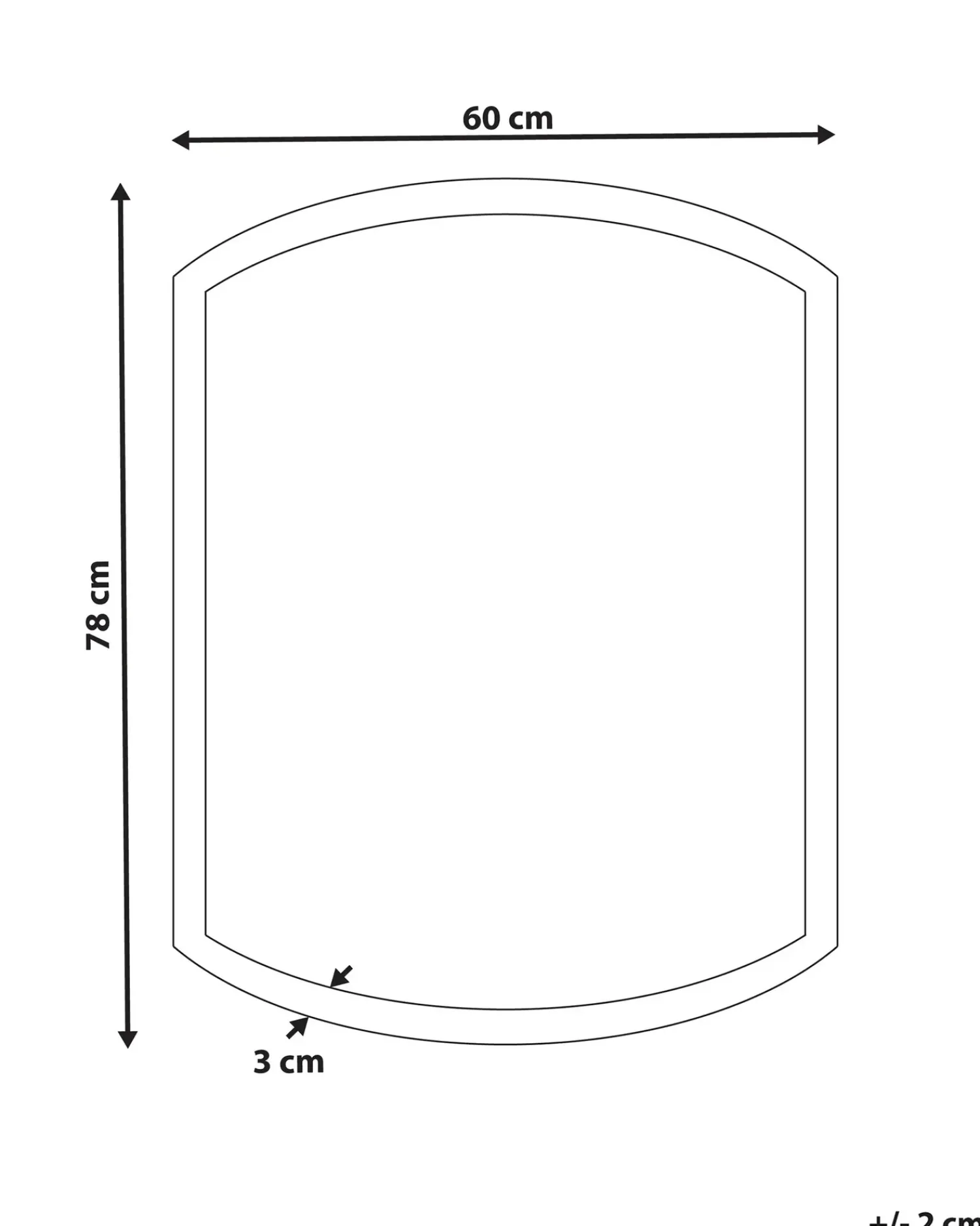 Online Beliani Specchio da bagno con luce LED BEZIERS 60 cm 78 cm Argento