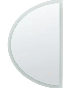 Outlet Beliani Specchio da bagno con luce LED BEZONS 49 cm 80 cm Argento