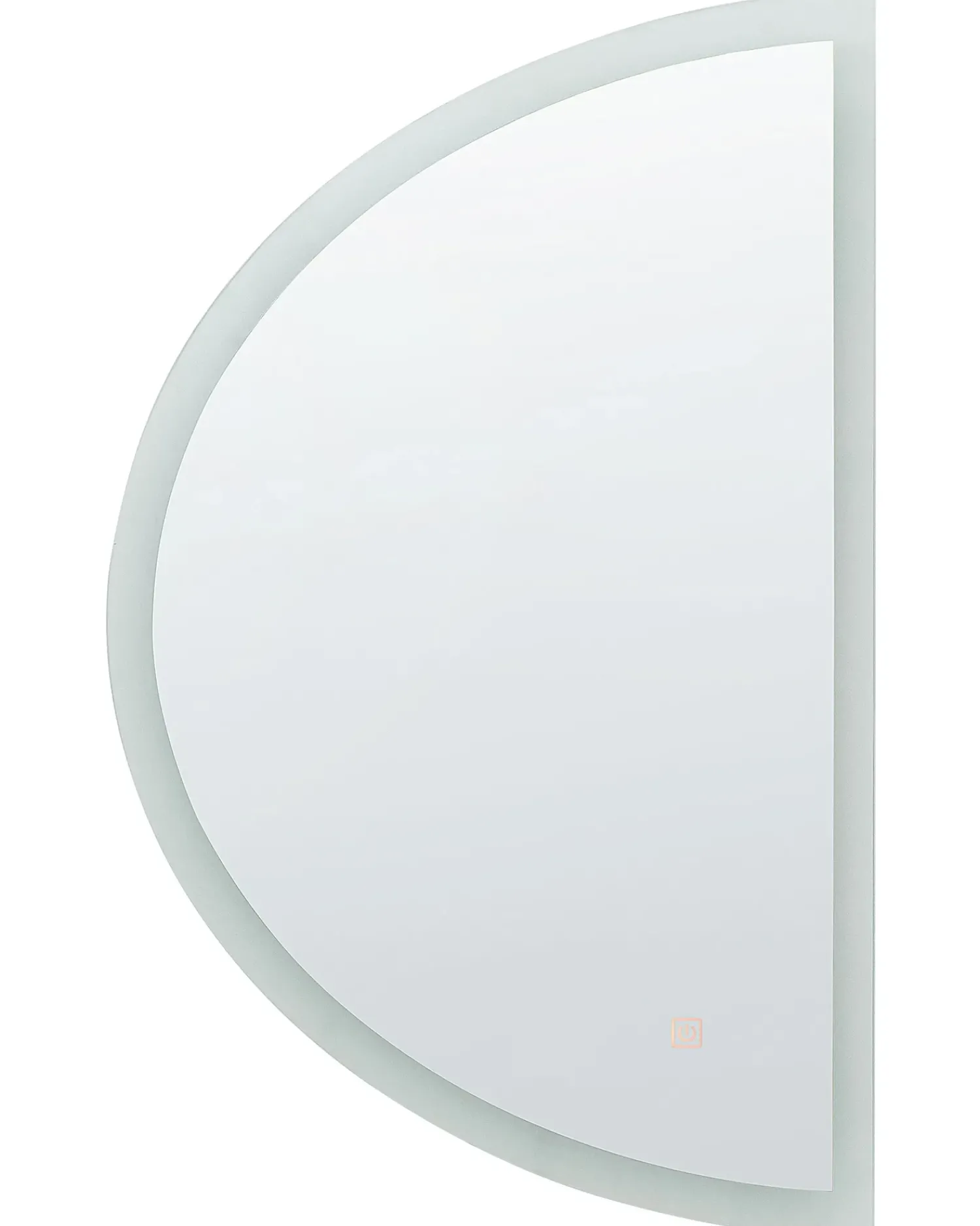 Outlet Beliani Specchio da bagno con luce LED BEZONS 49 cm 80 cm Argento