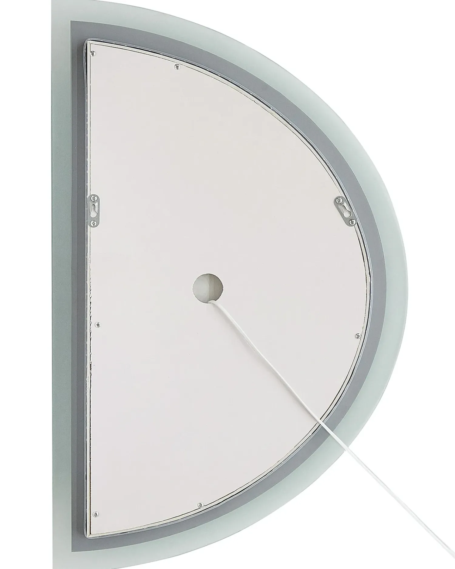 Outlet Beliani Specchio da bagno con luce LED BEZONS 49 cm 80 cm Argento
