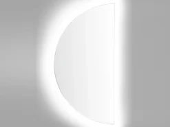 Online Beliani Specchio da bagno con luce LED LOUE 50 cm Argento