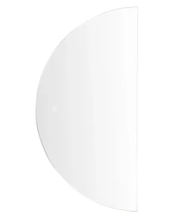 Online Beliani Specchio da bagno con luce LED LOUE 50 cm Argento