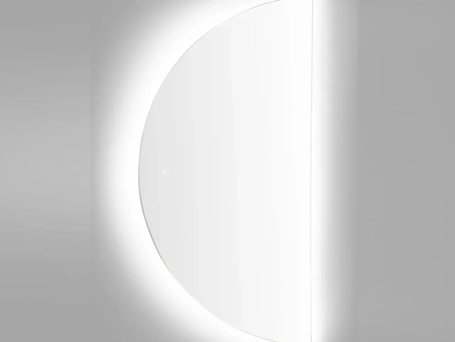 Discount Beliani Specchio da bagno con luce LED LOUE 60 cm Argento